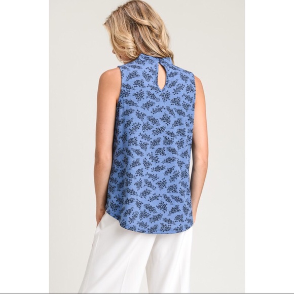 🌺🆕5⭐️Mock Neck Wrap Style  Sleeveless Top - Picture 3 of 6